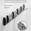 Coat Rack Wall Mounted with 3 Retractable Hooks, Heavy Duty