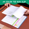 15 Pieces Binding Bars Slide Grip, A4 Slide Binders File