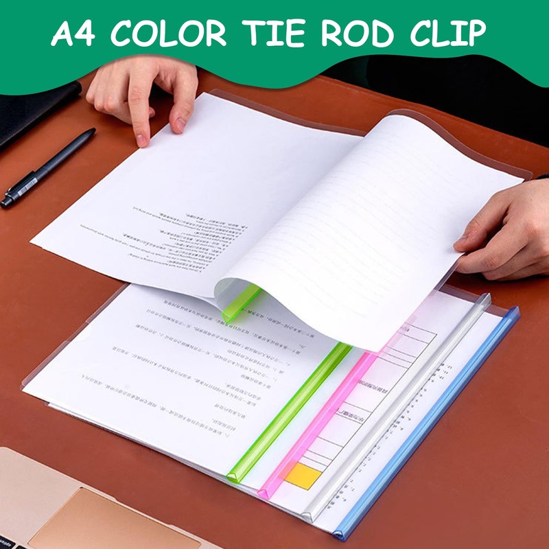 15 Pieces Binding Bars Slide Grip, A4 Slide Binders File
