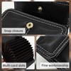 AdiStylinno Women Credit Card Holder, Leather Small Wallet Solid Color