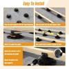 6-Pack Adjustable Deck Support Bases - Heavy Duty Waterproof Rust-Proof