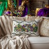 AACORS Mardi Gras Pillow Cover 12x20 Inch Masquerade Fleur De