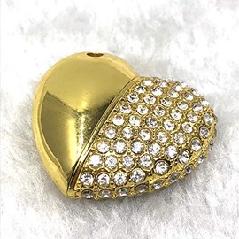 ASCENDAS Glitter Heart USB Memory 16GB Gold