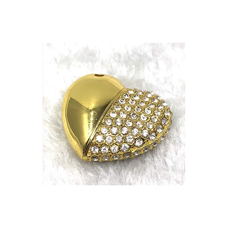 ASCENDAS Glitter Heart USB Memory 16GB Gold