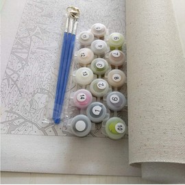 YUNLINZI Paint by Numbers DIY Acrylic Painting Kit for Children and Adults Beginners - 40 x 50 cm - Cocker Spaniel - Watercolour Animal Dog with 3 Brushes & Bright Colours Hand Painted Painting Gift