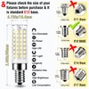 ALIDE E12 75 Watt Replacement LED Candelabra Bulbs C7,6000K Daylight
