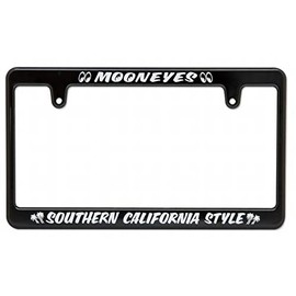 MOONEYES SOUTHERN CALIFORNIA STYLE_NF-MG060BKSC-MON License Plate Frame, Slim Black