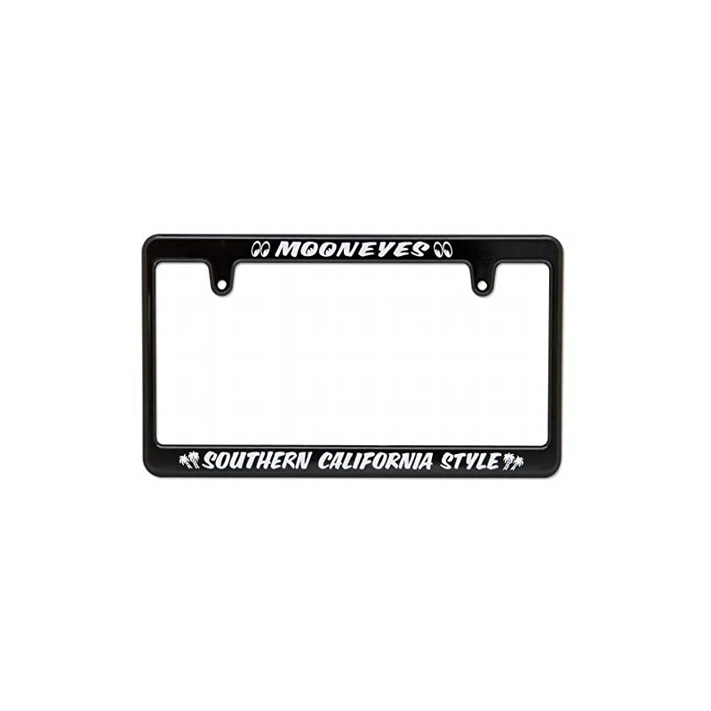 MOONEYES SOUTHERN CALIFORNIA STYLE_NF-MG060BKSC-MON License Plate Frame, Slim Black
