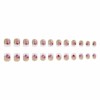LBPEPAMZ 24Pcs Valentine's Day Press on Nails Short Square Fake