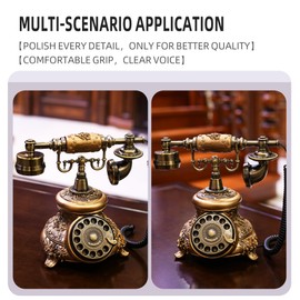 WORVABE Audio Guest Book Wedding Phone, Audio Guestbook Record Cherished Customized Audio Messages, Preserve Your Special Occasions - Ideal for a Variety of Memorable Party (04bronze)