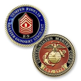 Coins For Anything, Inc Marine Corps E9 Master Gunnery Sergeant Coin