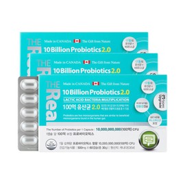 formulaThe Real (nutritional supplement) The Real 10 billion lactic acid bacteria 2.0 500mg 60 capsules 3 boxes total 6 month supply of probiotics / 더리얼 100억 유산균 2.0 500mg 60캡슐 3박스 총6개월분 프로바이오틱스