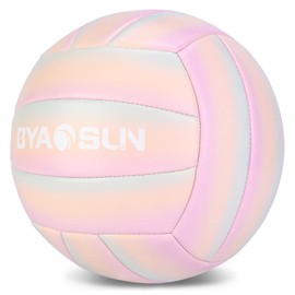 BYAOSUN Volleyball, Beach Volleyball, Soft Volleyball Ball for Indoor, Outdoor, Beach, Size 5 Volleyballs for Beginners, Teenagers, Adults