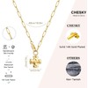 CHESKY 14K Gold Plated Chunky Cross Necklace for Women Trendy