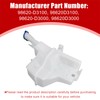 SecosAutoparts Windshield Washer Reservoir Tank W/Cap, Compatible with Hyundai Tucson