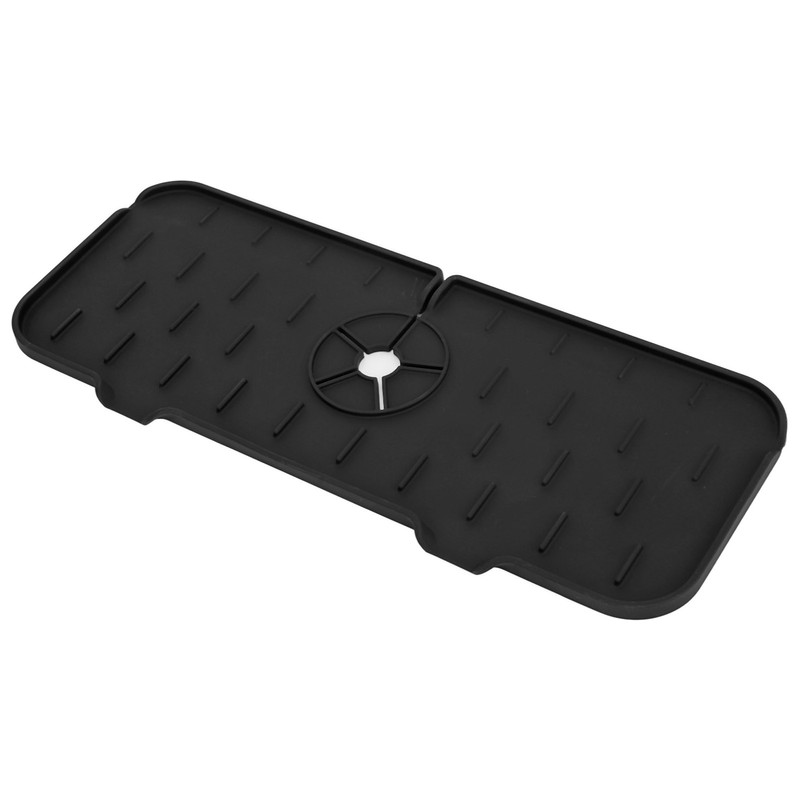 Sink Faucet Mat Silicone Drainage Design Easy Cleaning Faucet Water