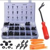 450 rivets plastic universal car clips nylon black rivets plastic
