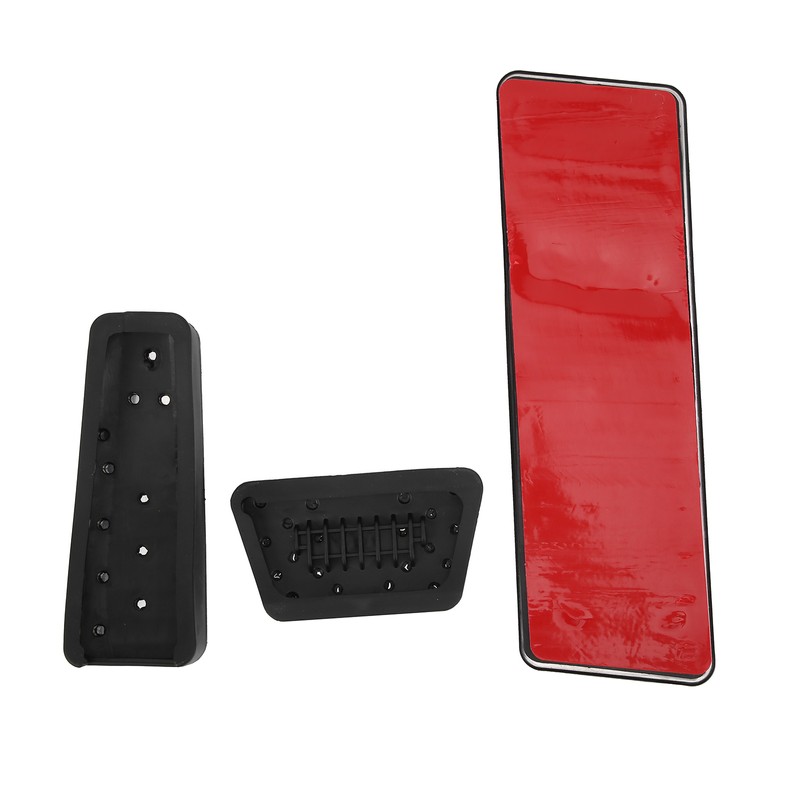 3pcs Accelerator Brake Pedals Foot Rest Plate Waterproof Fireproof Replacement
