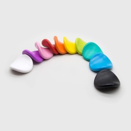 Suck UK Jumbo Grip Colouring Crayons | Toddler Crayons | Non Toxic & Washable | First Art Set | Chunky Crayons | Baby Colouring Set | Pack of 10 Jumbo Crayons