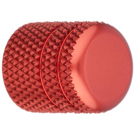 ポッシュフェイス(POSH FAITH) バイク用品 アルミカラードエアーバルブキャップ ローレット ディープオレンジ 000801-14