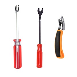 Ismeally 3Pcs Staple Remover Tools Set Staple Puller Tack Lifter Carpet Remover Fastener Remover Professional Tack and Nail Puller Kit for Furniture, Floor, Wooden Case, Carton, Photo Frame