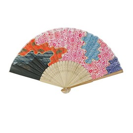 Salutto Hand Fan with Beautiful Fabric Printed