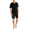 Uncover by Schiesser Men's Short Pyjamas, black