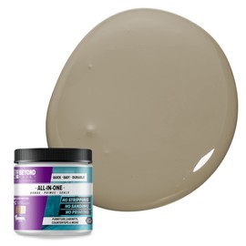 Beyond Paint All-in-One Refinishing Paint, No Sanding, Matte Finish for Cabinets, Countertops, Furniture and Doors, 1 Pint, Pebble