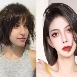 Generic 4 PCS Hair Bun Invisible False Hair Clip Fluffy Synthetic Hair Extensions Increased Hair Pad Hair Styling Accessories for Women Lady Girls, Black