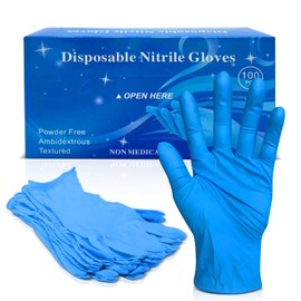 Bundaloo Kids Disposable Gloves for Ages 4-10, Ideal for Crafting, Painting, Gardening, Cleaning, Cooking, – 100 Pieces (50 Sets) (XS)