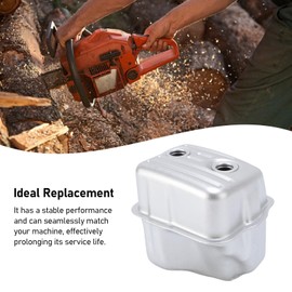 Exhaust Muffler Kit, 11411400613 for MS271 MS291 Chainsaws, Exhaust Muffler Heat Shields Gasket Kit, Includes Cooling Pan Gasket, Replace 1141 140 0613