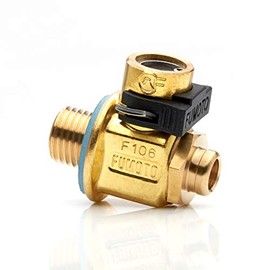 Fumoto F139S with LC-10 S-Series Large Body Valve with Short Nipple and LC-10 Lever Clip for 12mm-1.5