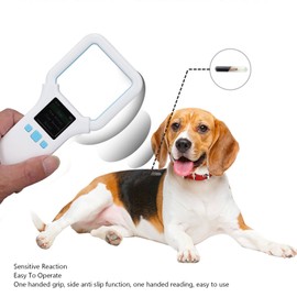 Pet Microchip Scanner Reader, 134.2khz 125khz Portable Animal Chip ID Scanner, 500 Data Storage Handheld RFID Dogs ID Chip Tag Scanner for EMID/FDX B / ISO1784/85