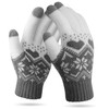 Veni Masee Winter Touchscreen Gloves, Snow Flower Print, Keep Warm,