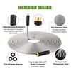 Macuvan Flexible Metal Garden Hose 100ft-Heavy Duty Water Hose with