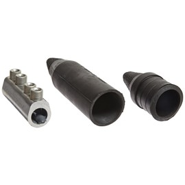 NSI Direct Burial Splice Kits with Rubber Cover, 2/0 AWG - 500 MCM Wire Range, 3.19" Length