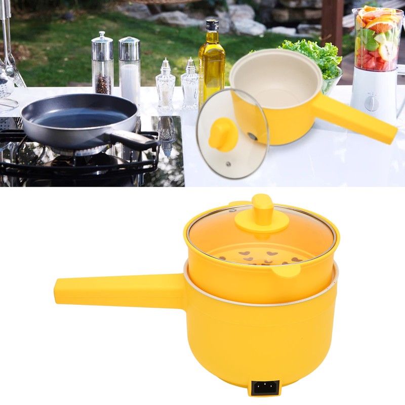 1.8L Multifunctional Electric Pot Annular Heating Tube Long Handle Double