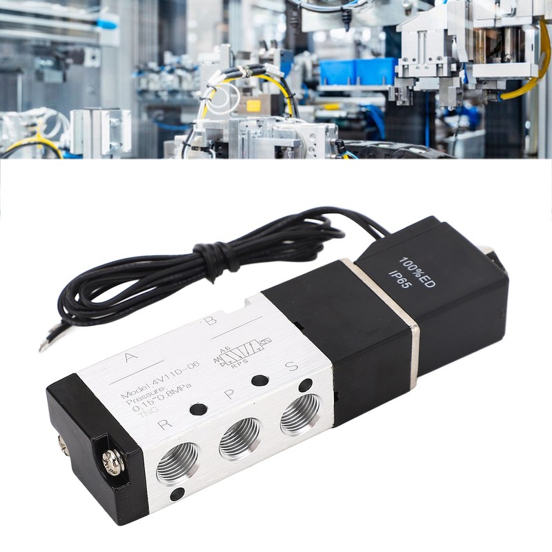 Pneumatic Solenoid Valve with Wire 2 Position 5 Way IP65