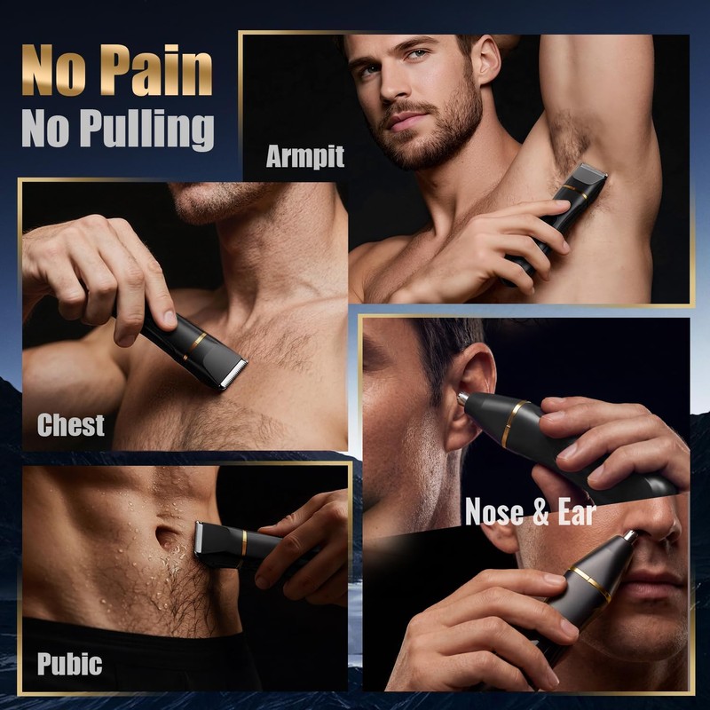 Electric Nose & Body Hair Trimmer for Men – Pubic
