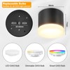 URing LED Surface-Mounted Spotlights, 3000 K Ceiling Spotlights, Black, Includes