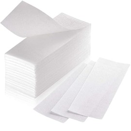 100 Pcs Fleece Strips for Warm Wax and Sugar Paste, Skin-Friendly and Tear-Resistant Hair Removal Strips Made of Fleece for Any Type of Depilation on Leg, Chest, Back, Intimate Area and Face