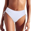 Cindy's aunt Side Tie Bikini Bottoms for Women Ruched Tummy