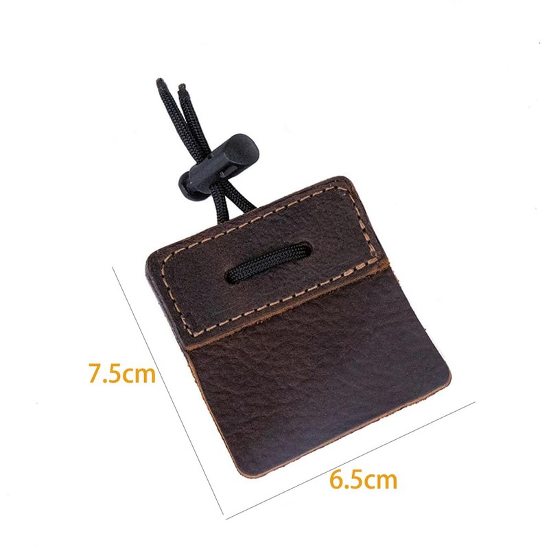 Windfulogo Square Leather Archery Finger Tab Long Bow Hand Protector