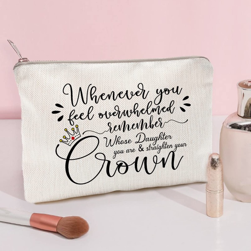 LICOBG Daughter Gift Makeup Bag Lipstick Bag Toiletry Bag (Daughter)