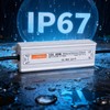 LuckWebs LED Driver 12V 60W Waterproof IP67 Power Supply Transformer