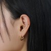 Gold&Deer 14K Goldfield Mini Wave One-Touch Earrings Rose Gold /