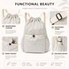 YeeSupe Drawstring Backpack for Women Men,Lightweight Foldable String Bag,Nylon Cinch