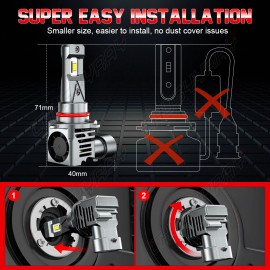 CHUSYYRAY For Toyota Sequoia 2008-2018 Combo LED Headlight High Low Beam Fog Light Bulbs