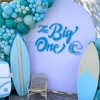 MUWEOL The Big One Blue Party Backdrop Sticker - Wave