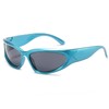 YUELUQU Y2K Wrap Around Sunglasses Men's Women's Futuristic Outdoor Sports